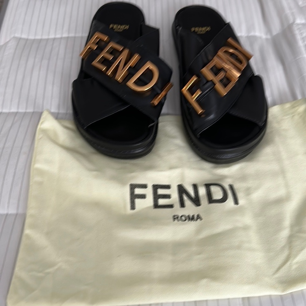 Bundle graphy Platform Slide Sandal (Women) and purse